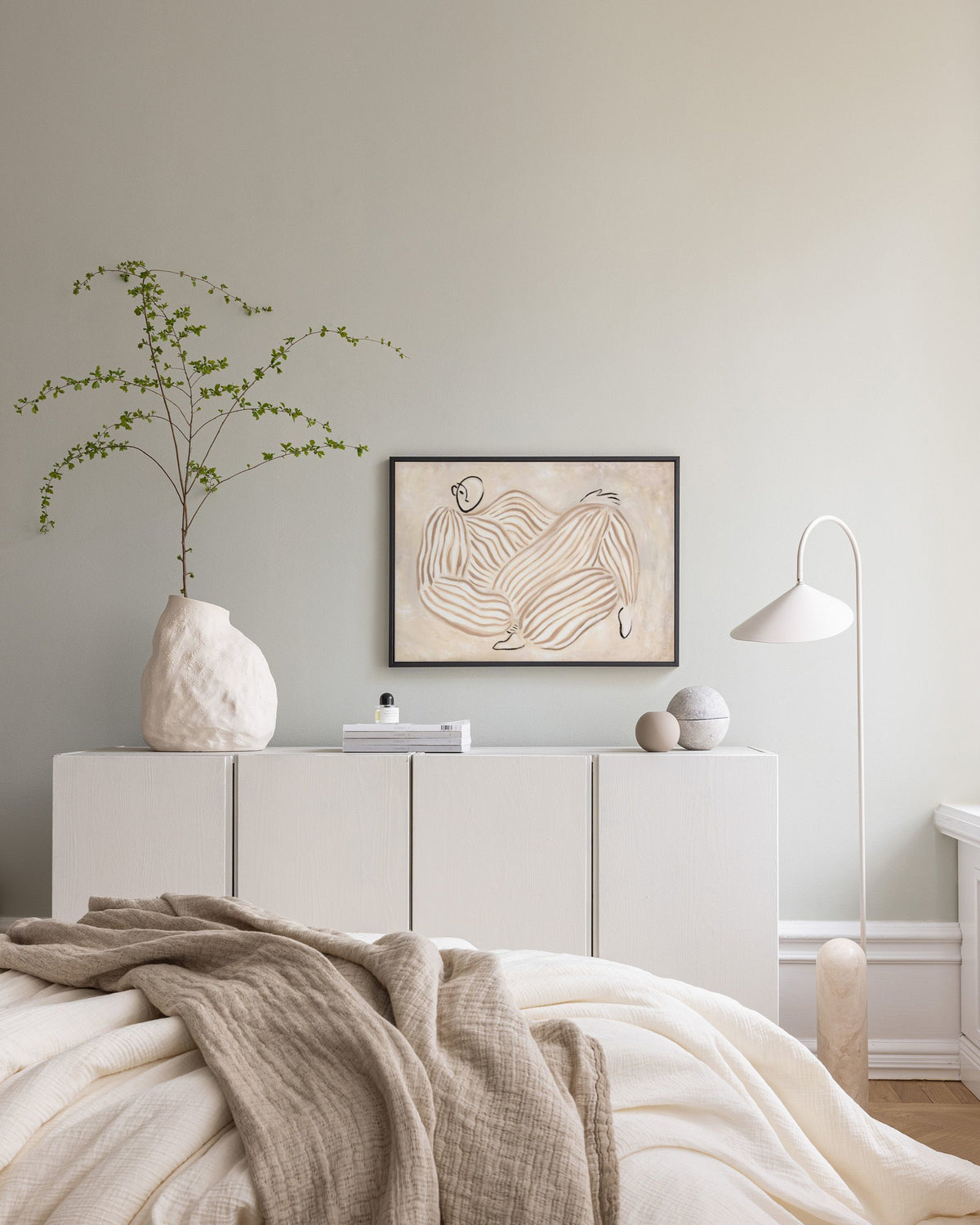 Figure in Beige Canvas print