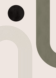 Green Geometrics No2 Print