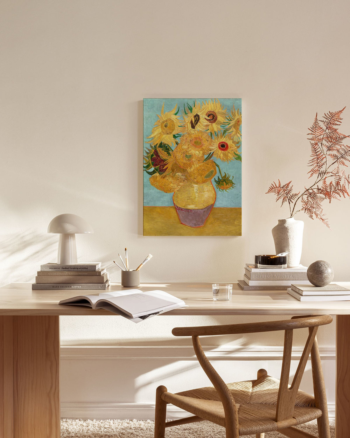 Van Gogh - Vase with Twelve Sunflowers Canvas print