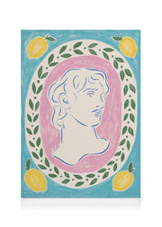 Portrait of a Statue Canvas print