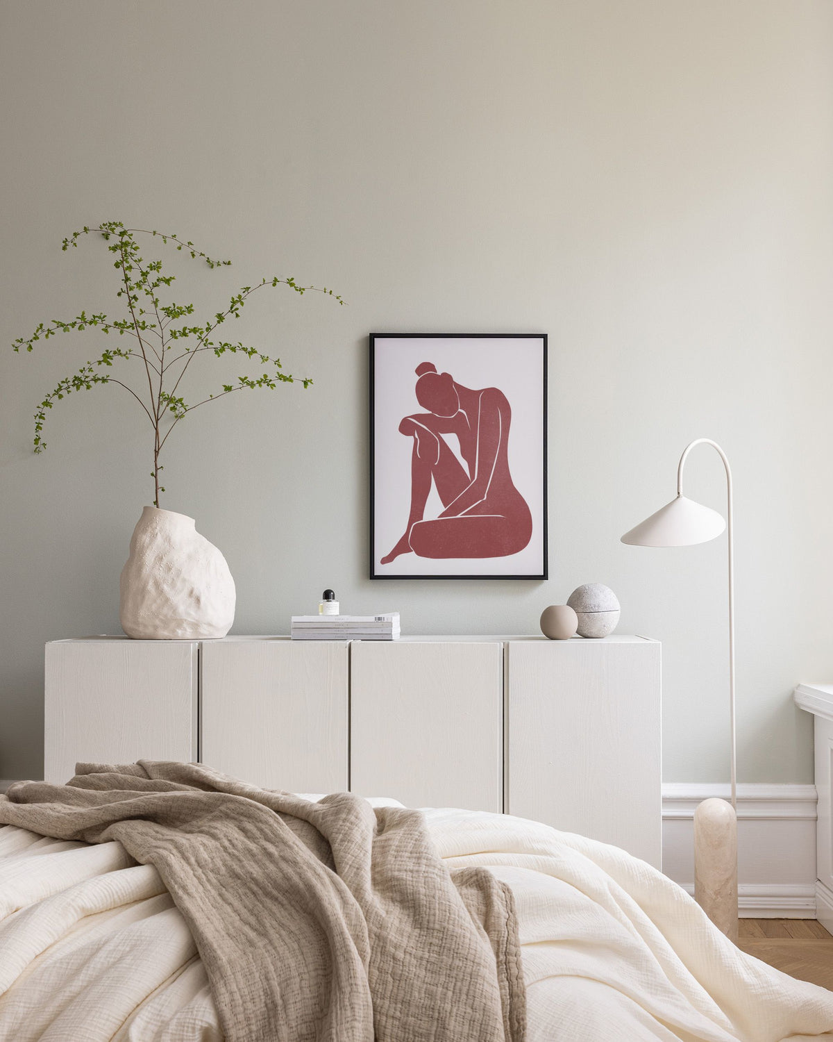 Burnt Sienna Figure Canvas print