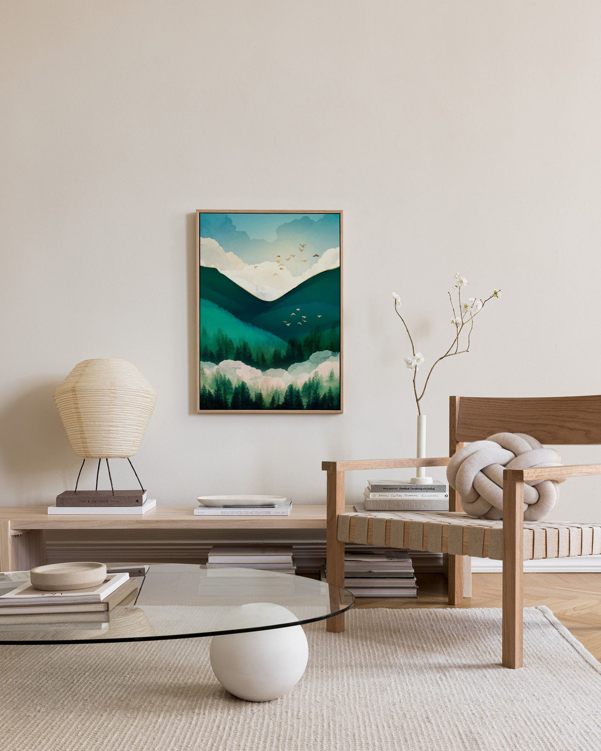 SpaceFrog Designs - Emerald Hills Canvas print