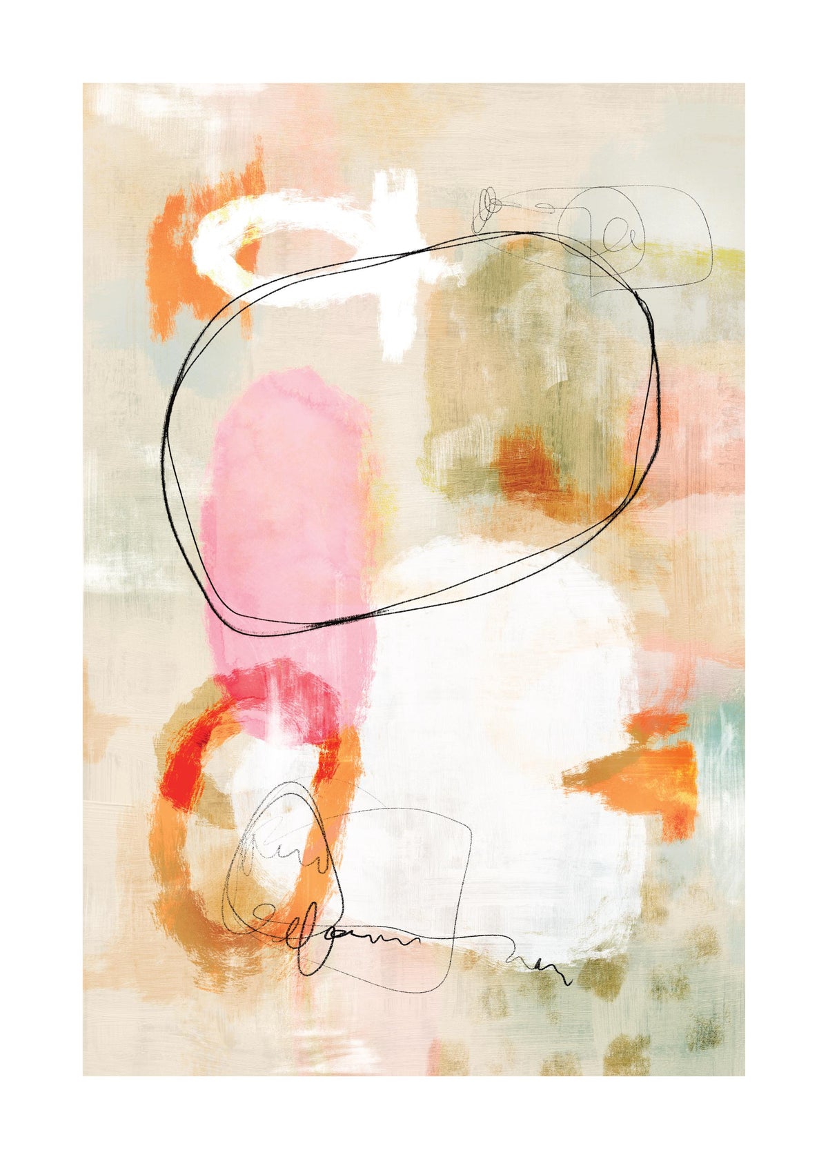 Pastel Abstract No2 Print