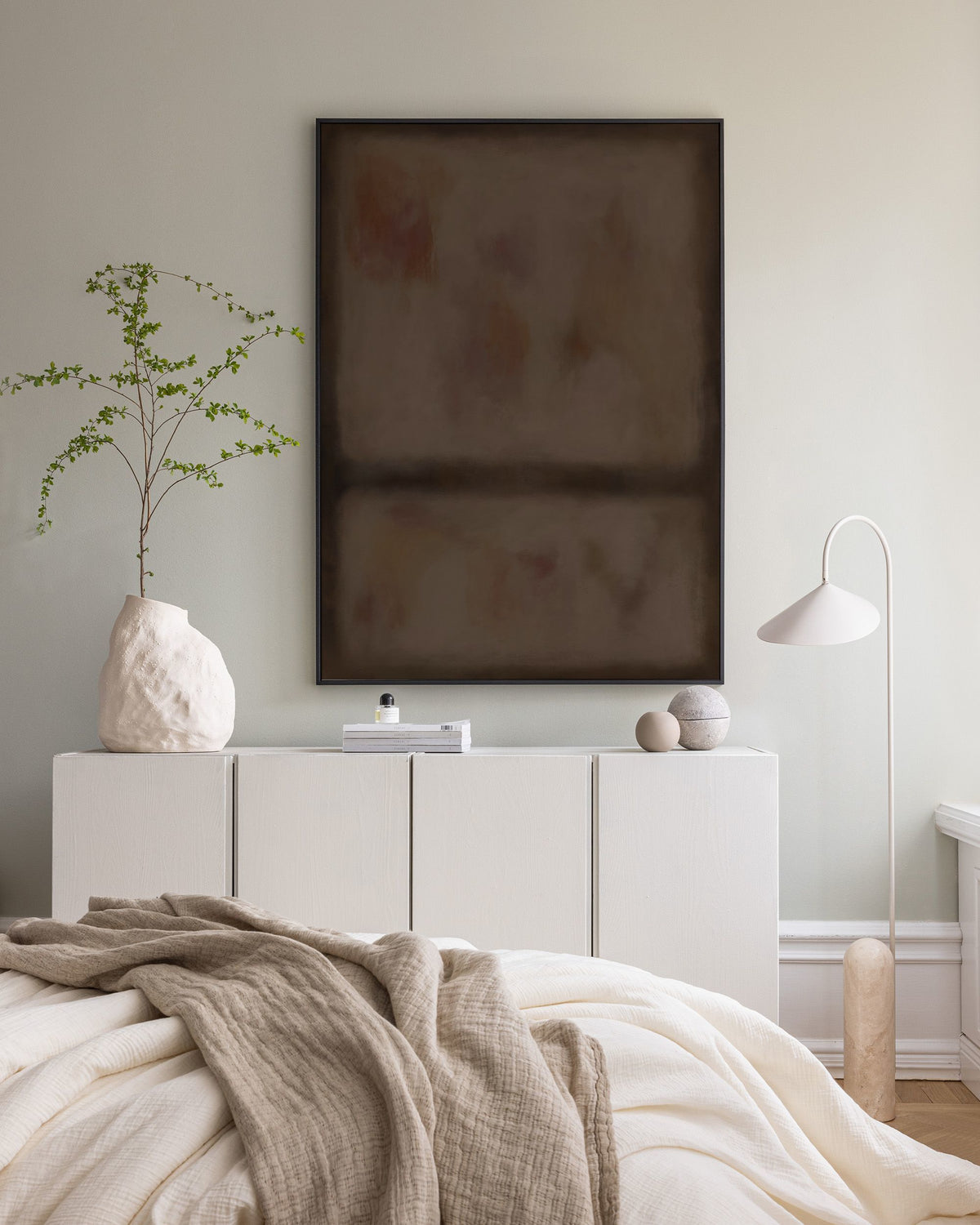 Division in Brown Canvas print