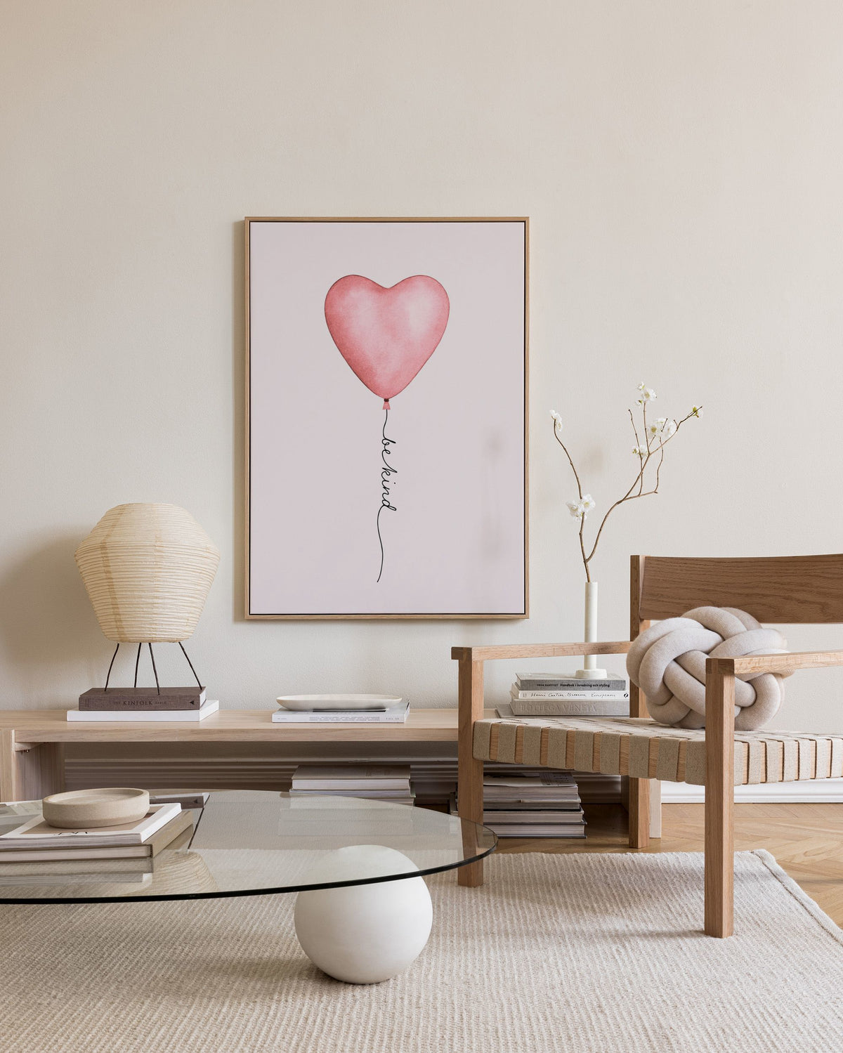 Be Kind Balloon Canvas print