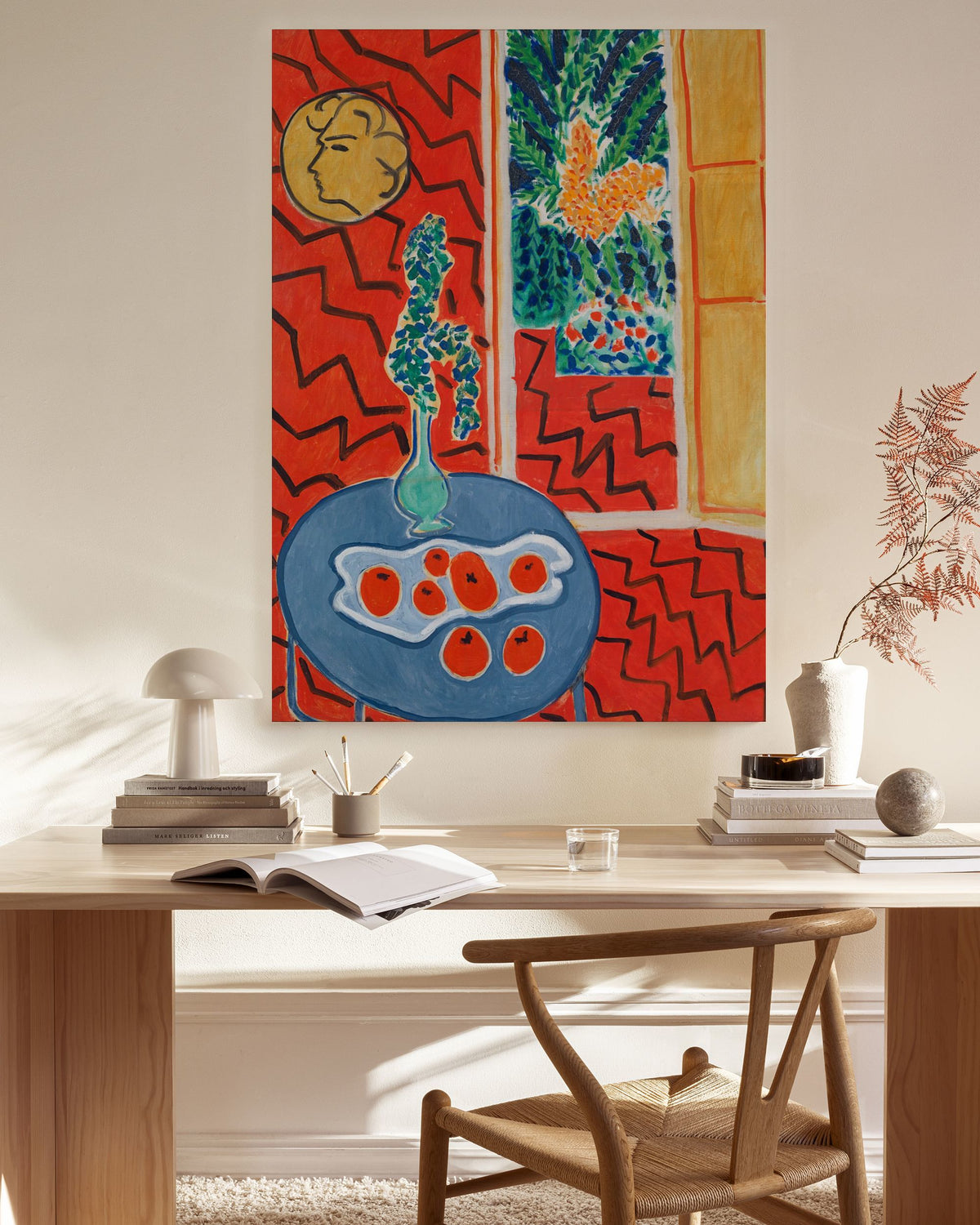 Matisse - Red Interior, Still Life on a Blue Table Canvas print