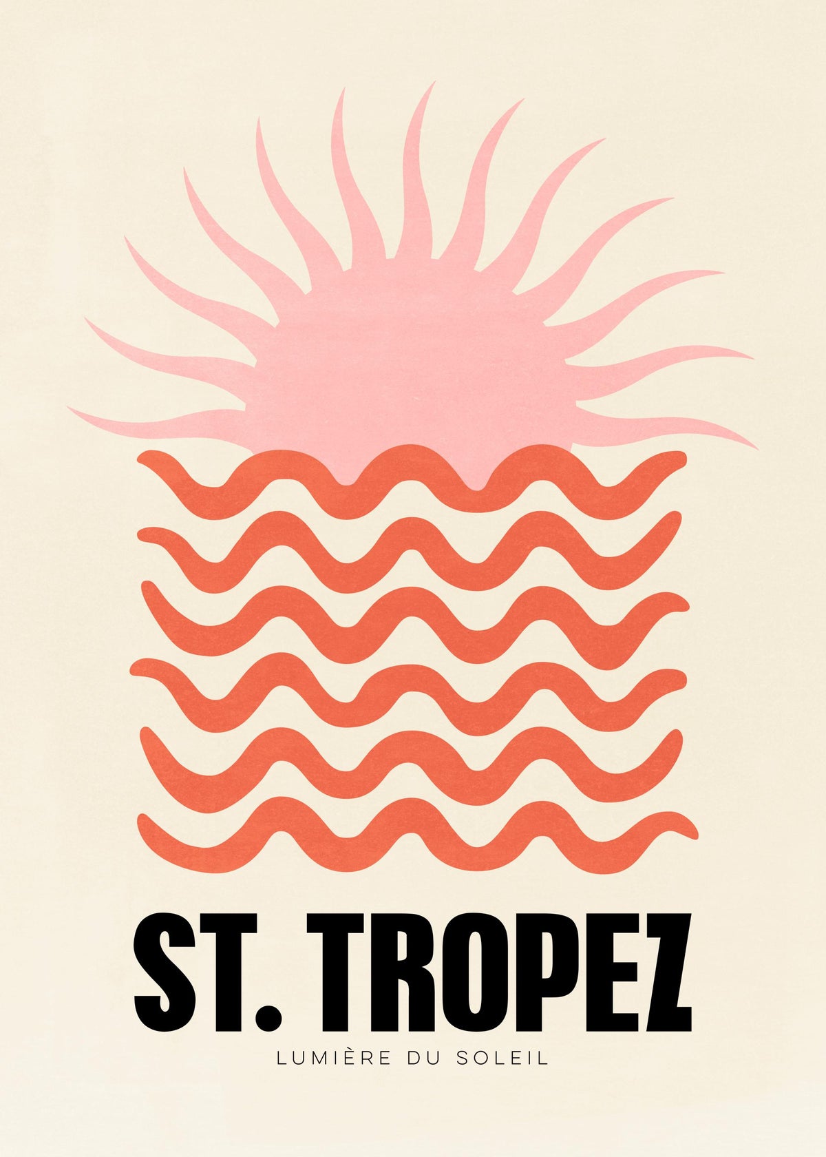 Graphic St Tropez Print