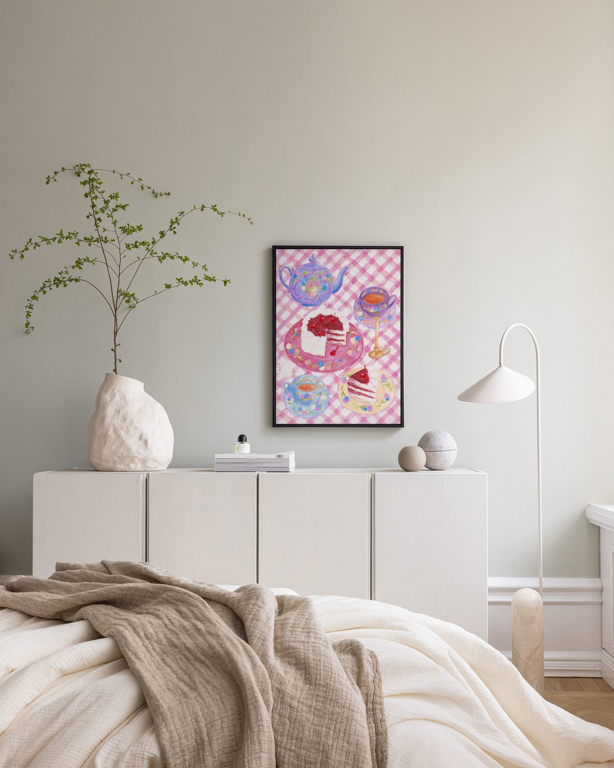 Cherry Red Velvet Cake Canvas print