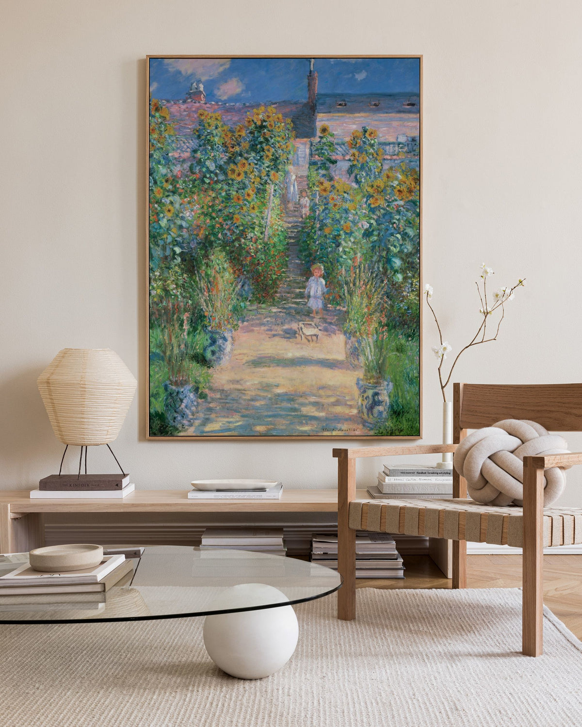 Monet - The Artist's Garden at Vétheuil Canvas print