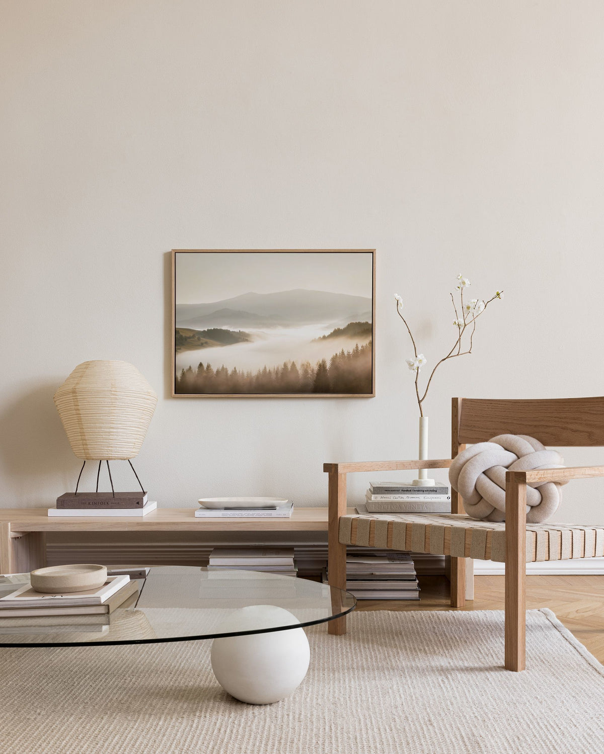 Misty Landscape Canvas print