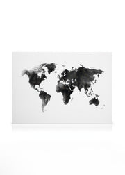 World Map Watercolor Canvas print