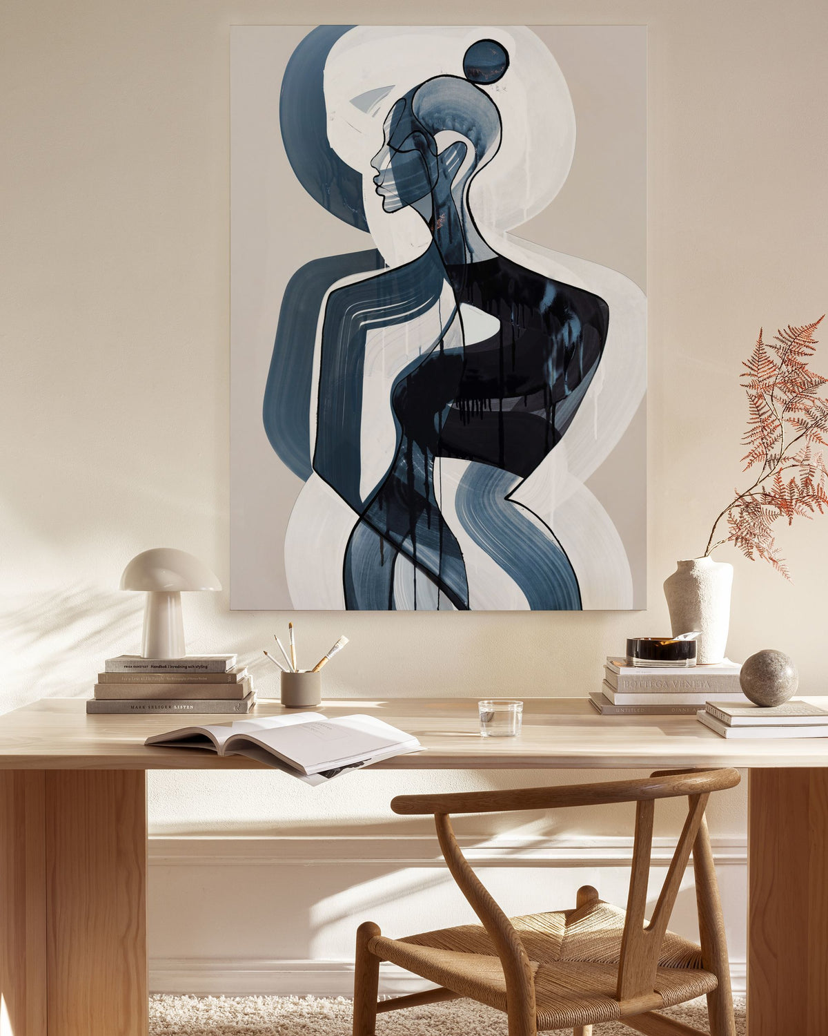 Peytil - Blau Serenity Canvas print