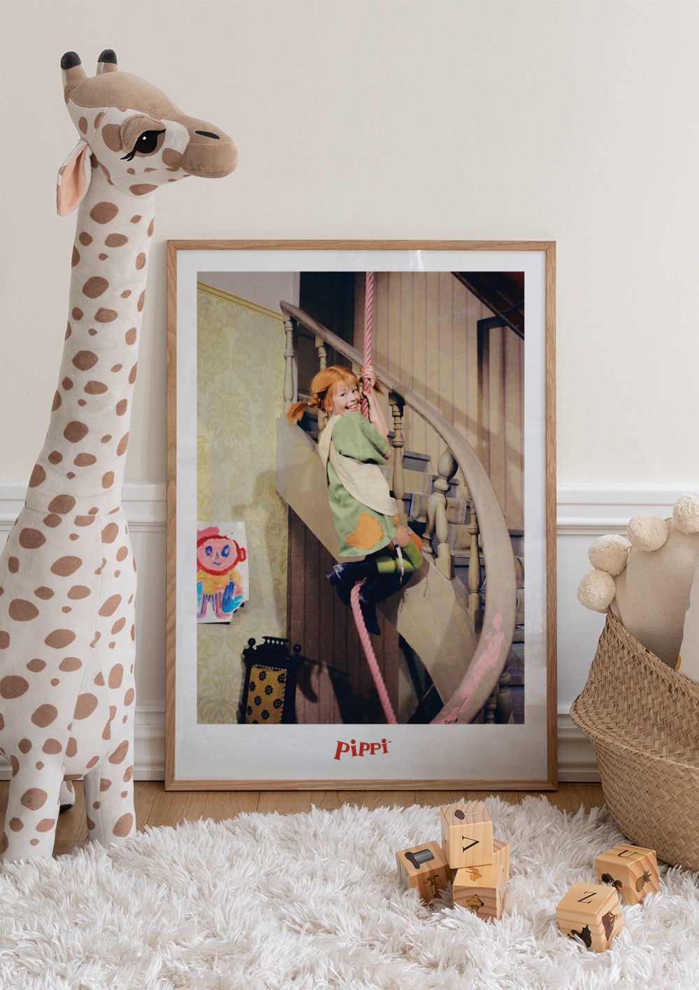 Pippi Longstocking Climbing Print