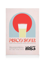 Pisco Sour Classic Recipe Canvas print
