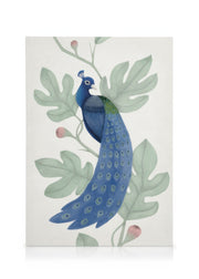Vintage Blue Peacock Canvas print