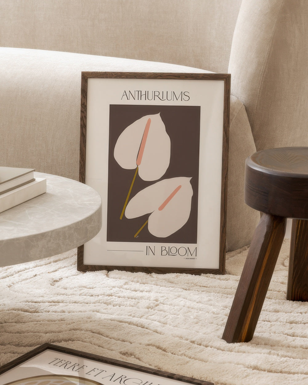 Adele Naidoo - Anthuriums in Bloom Print