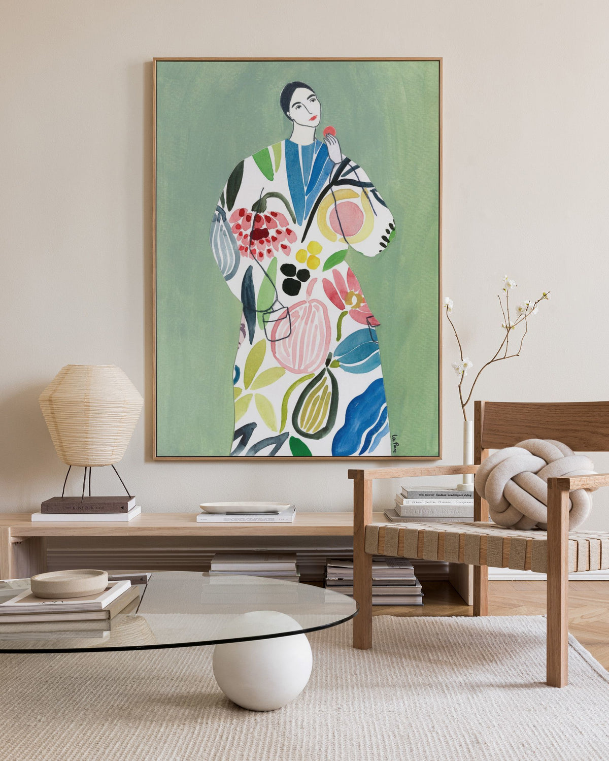 Pear Coat Canvas print