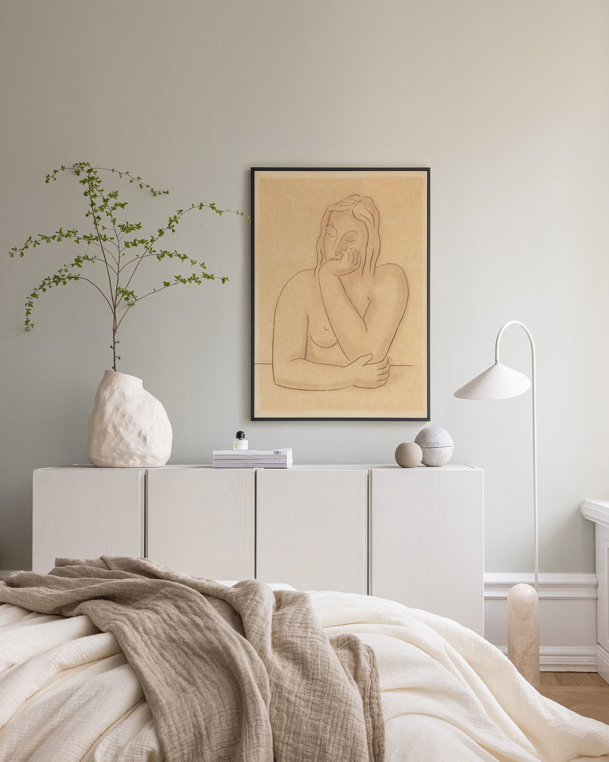 Mikuláš Galanda - Seated Canvas print