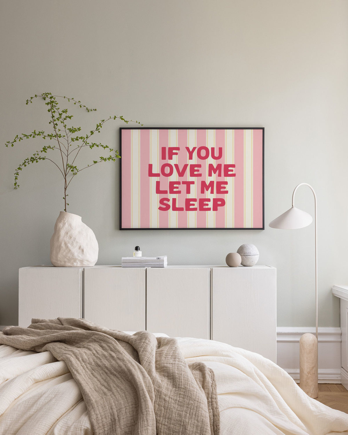 Let Me Sleep Canvas print