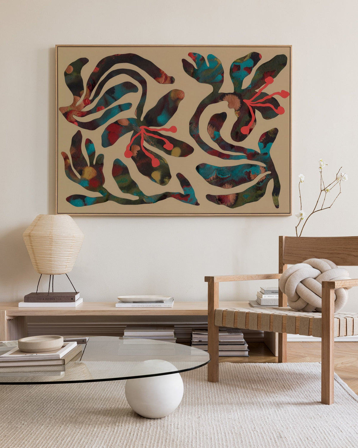 Marbled Garden Canvas print