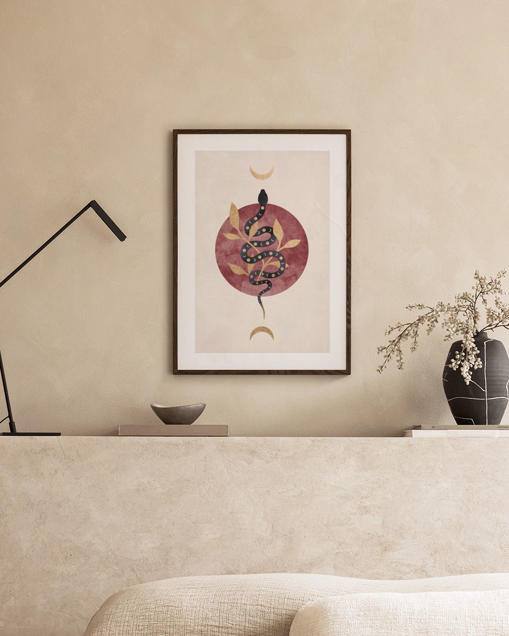 Moon Snake Print