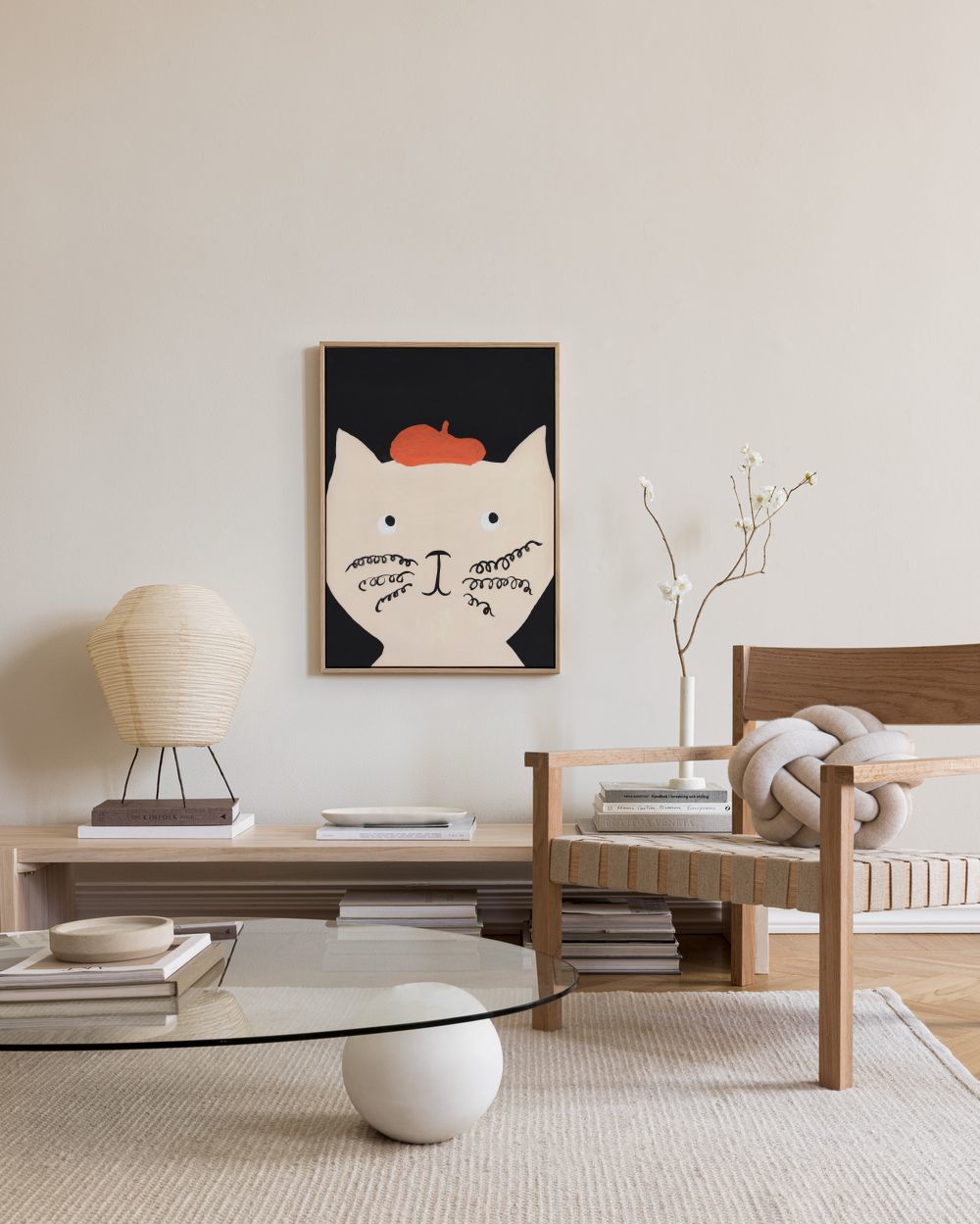 The Cat Canvas print