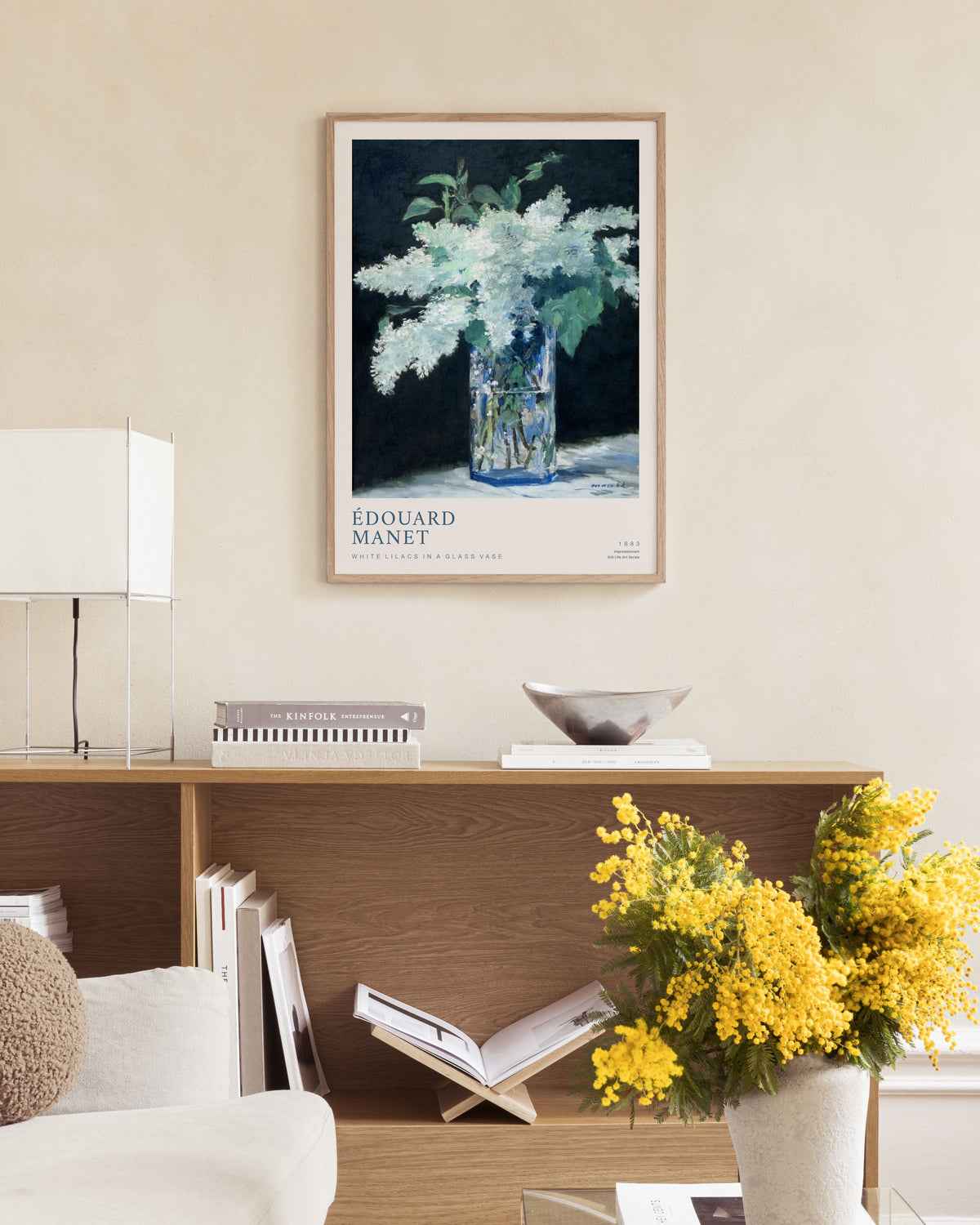 Édouard Manet - White Lilacs in a Glass Vase Print