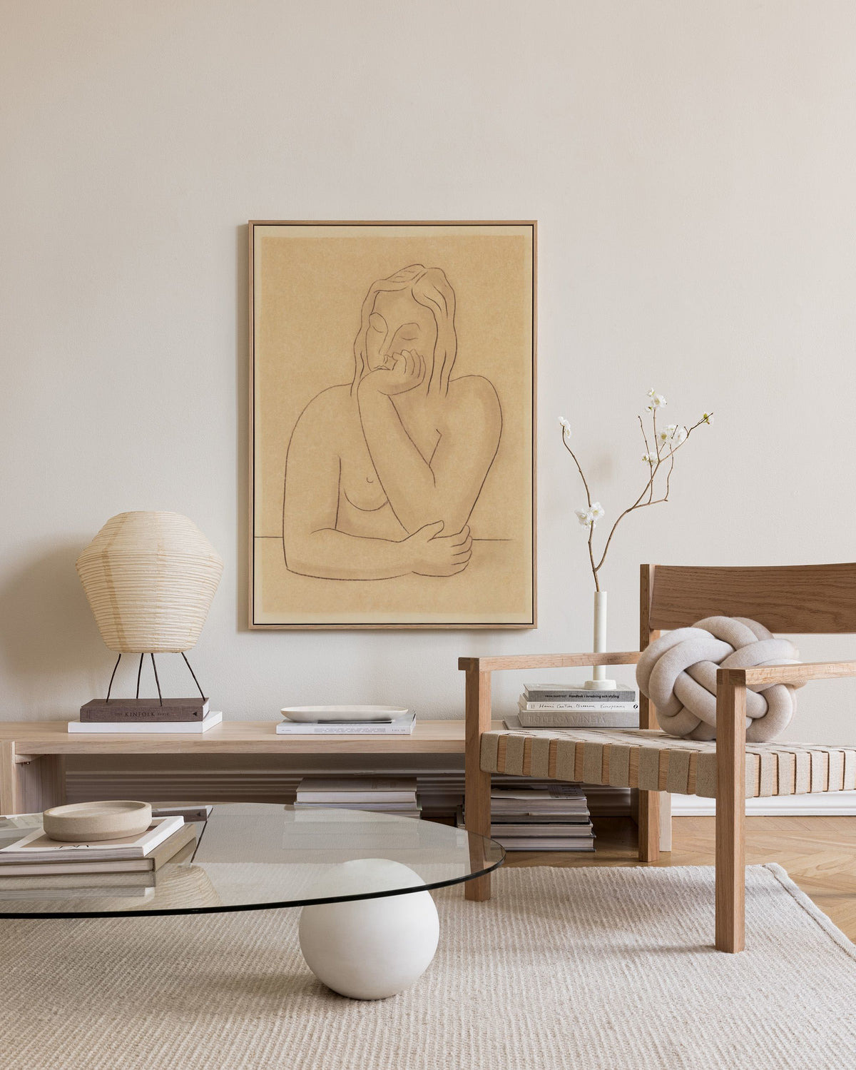 Mikuláš Galanda - Seated Canvas print