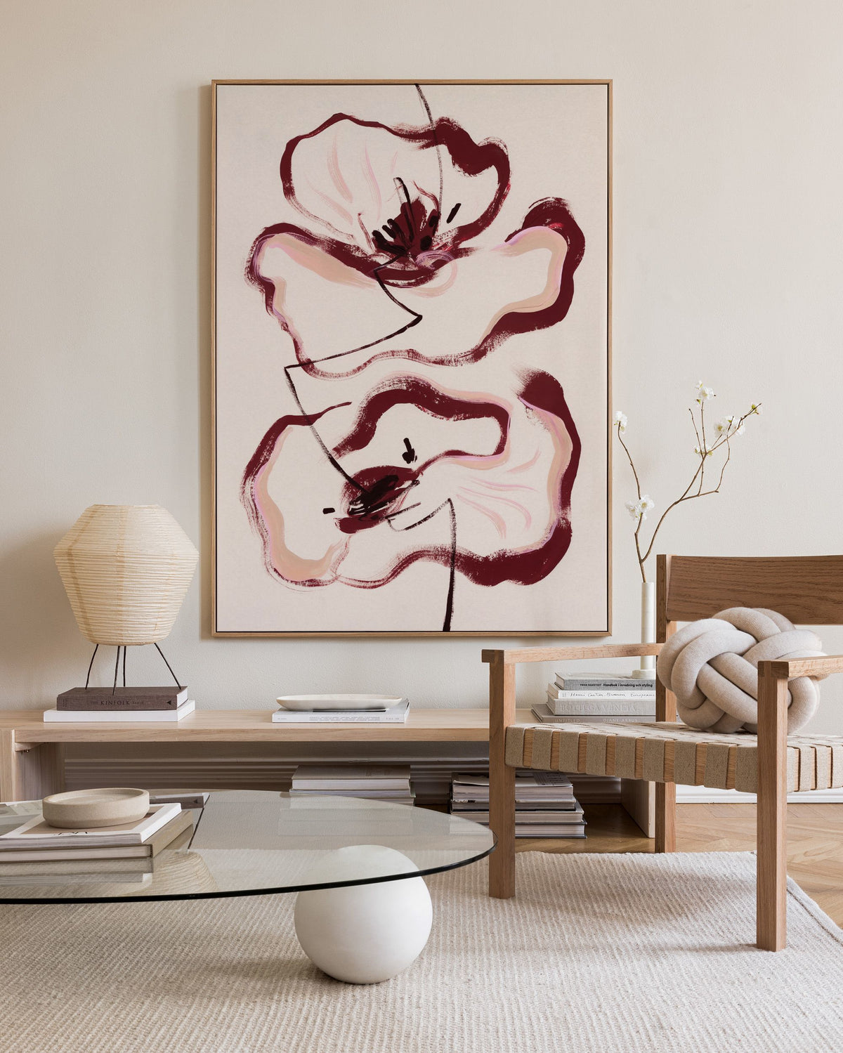 Floral Lines Canvas print