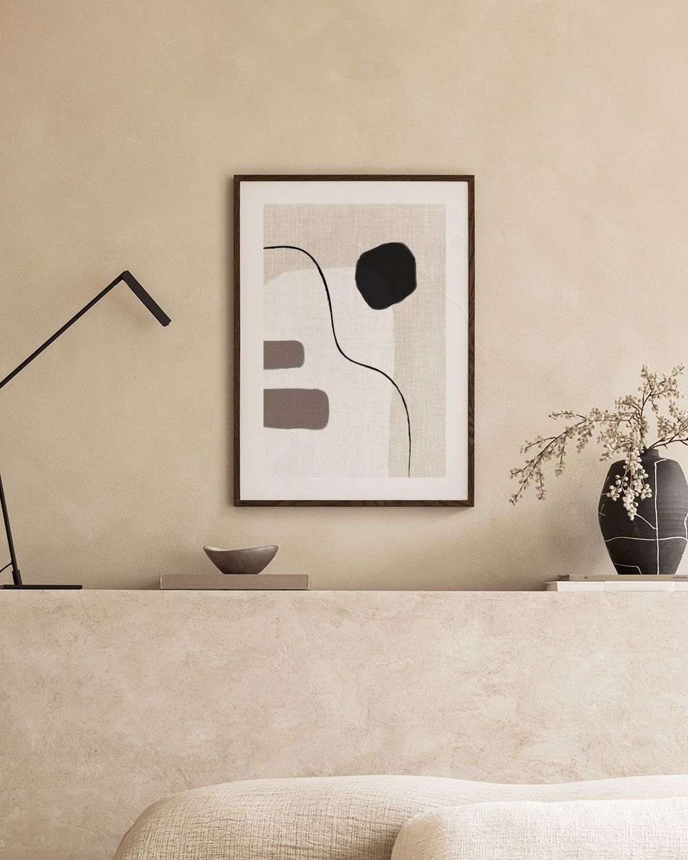 Linen Shapes No2 Print