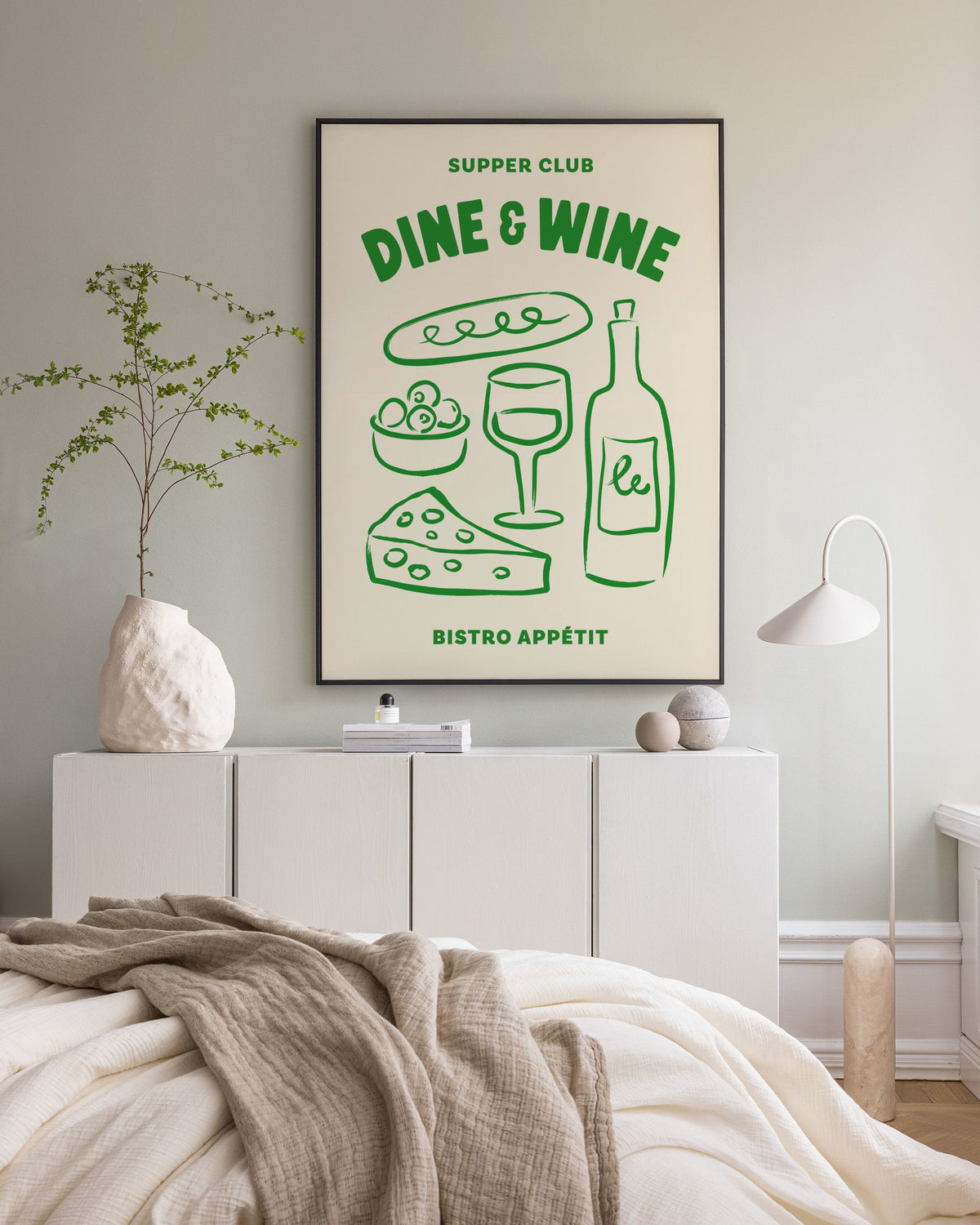 Dine and Wine Canvas print