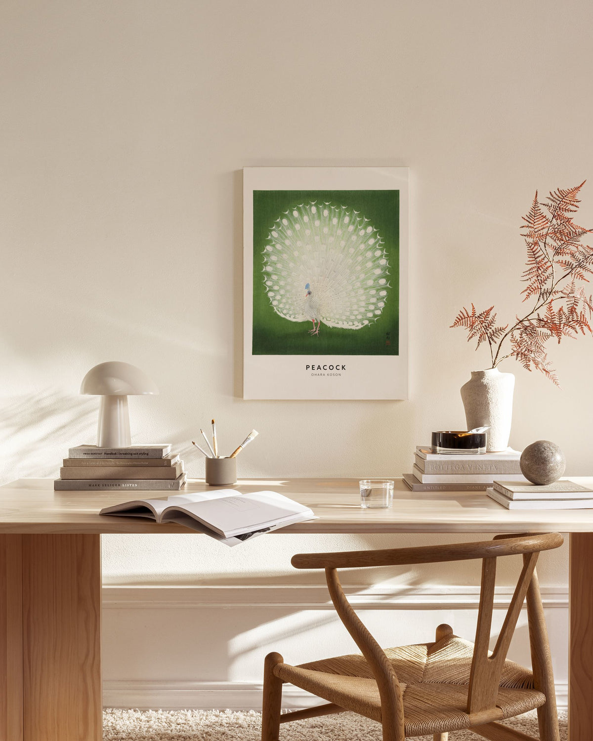 Ohara Koson - Peacock Canvas print