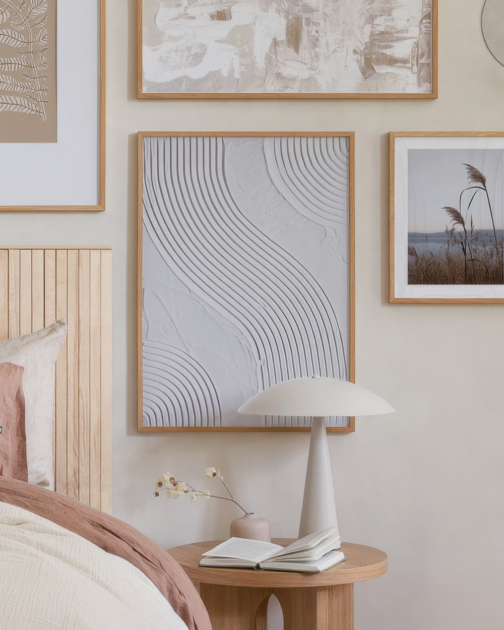 Abstract Texture Waves Print