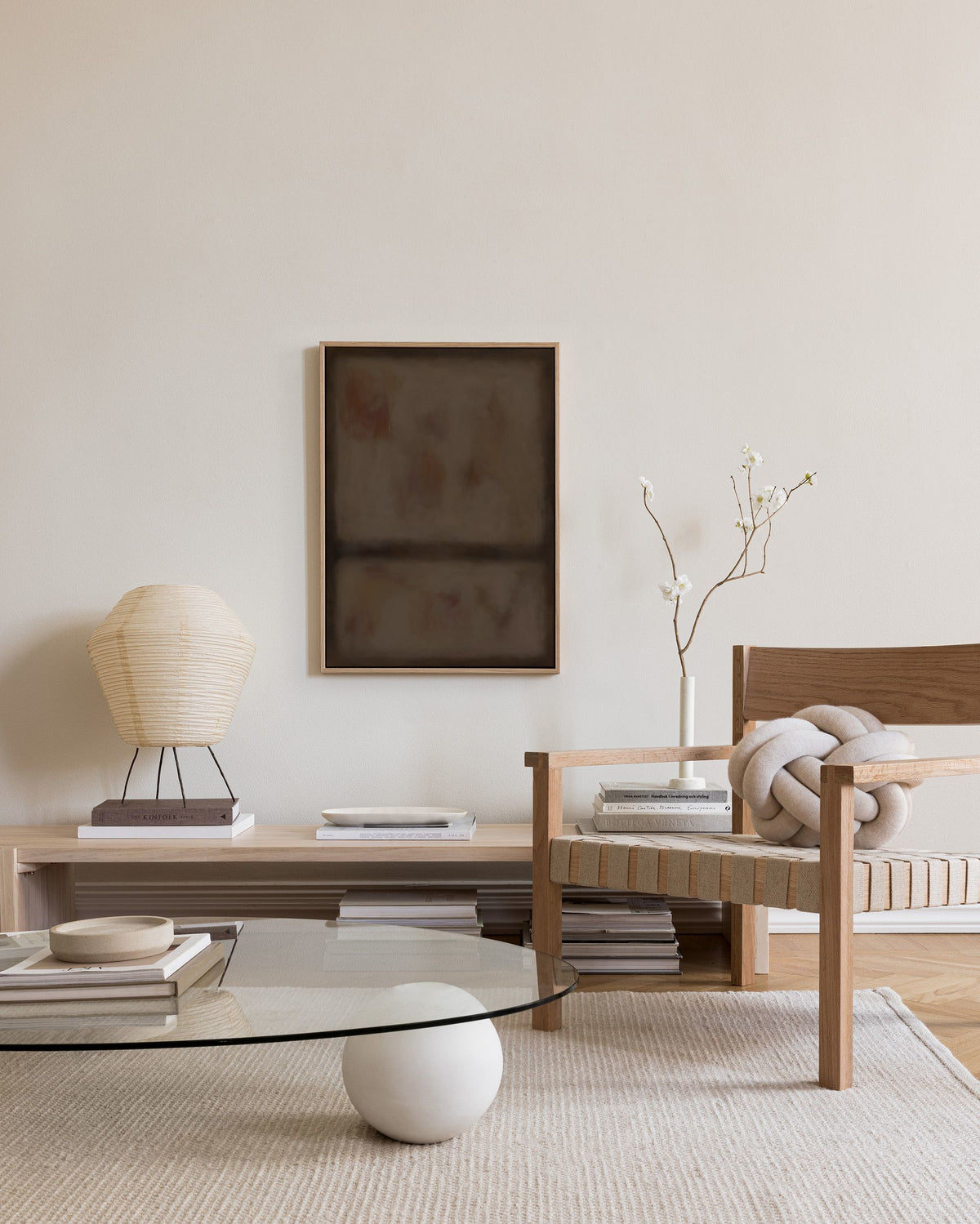 Division in Brown Canvas print