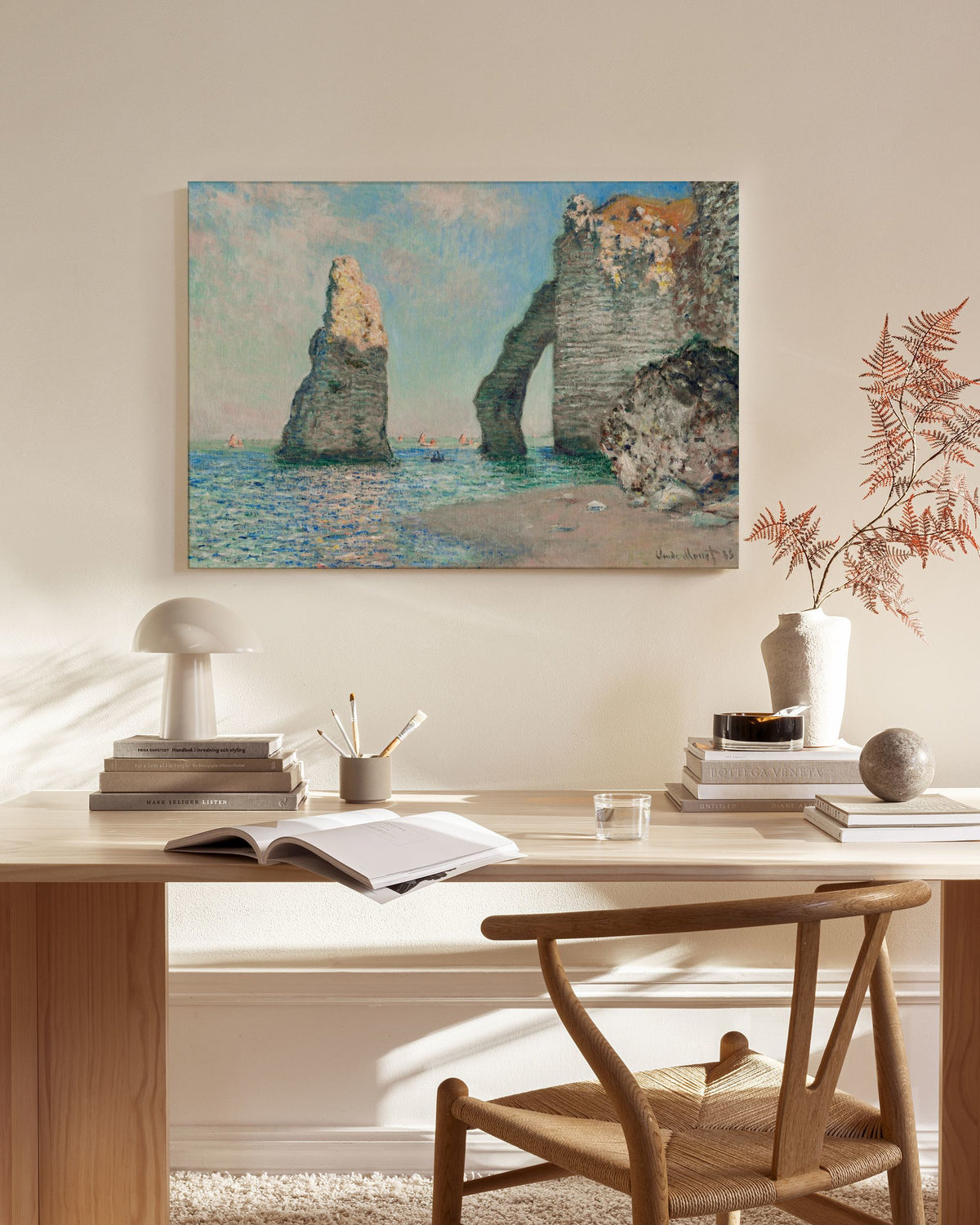 Monet - The Cliffs at Étretat Canvas print