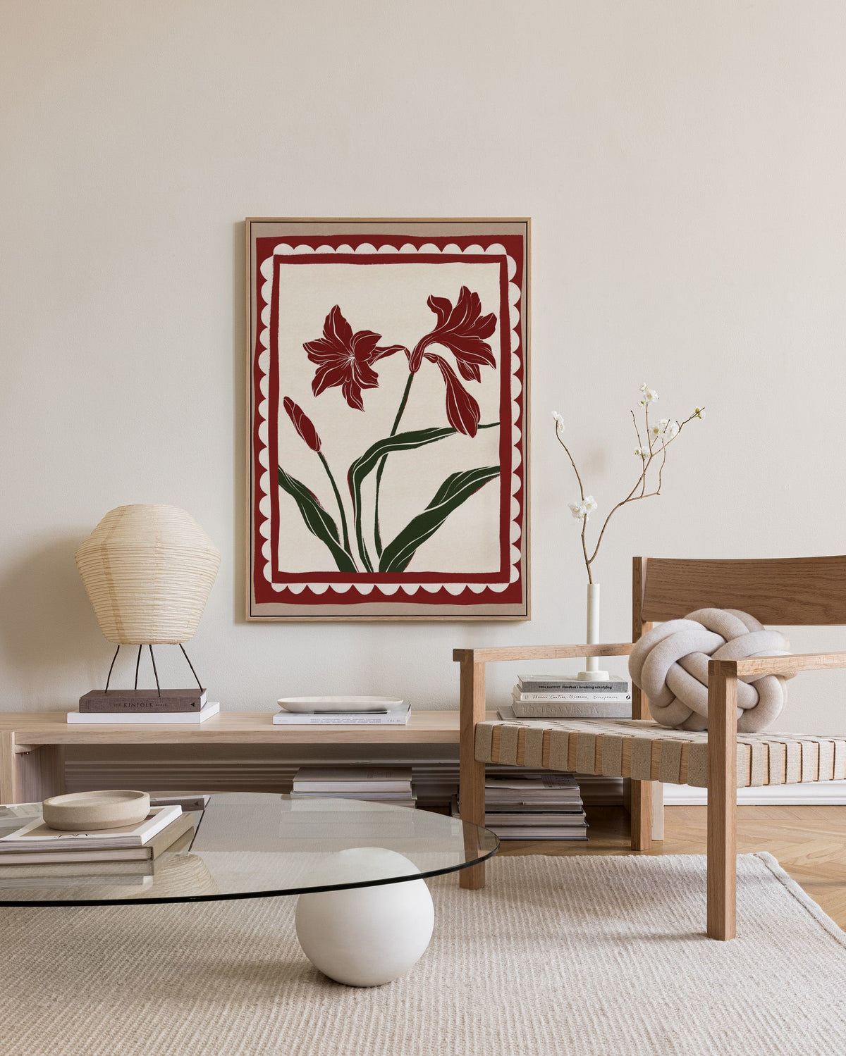 Framed In Bloom Canvas print