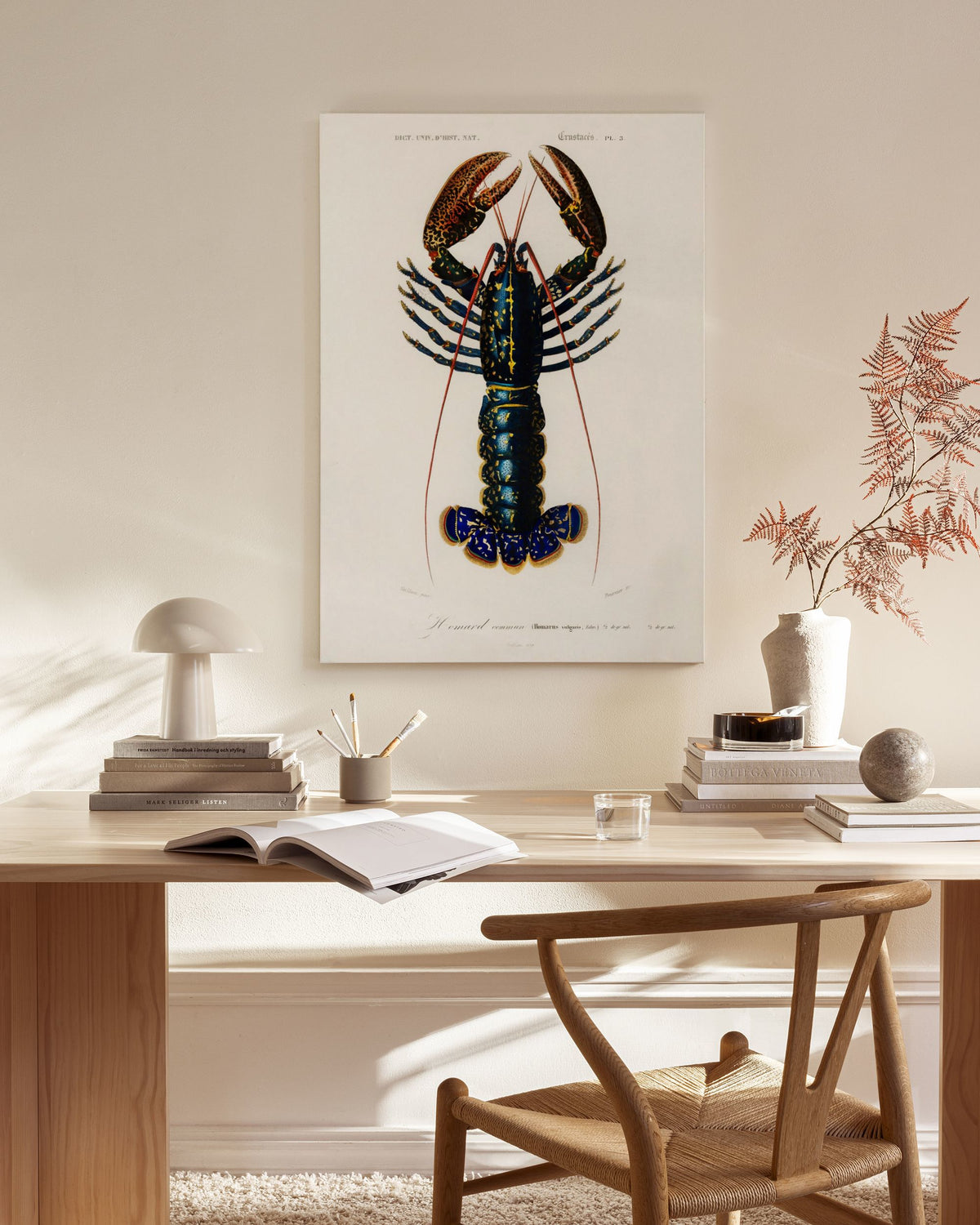 Vintage Lobster Canvas print