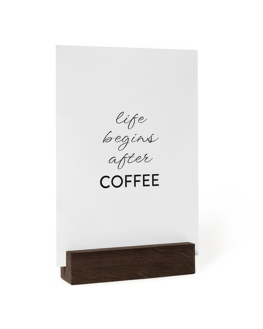 Poster Stand Dark Oak Block