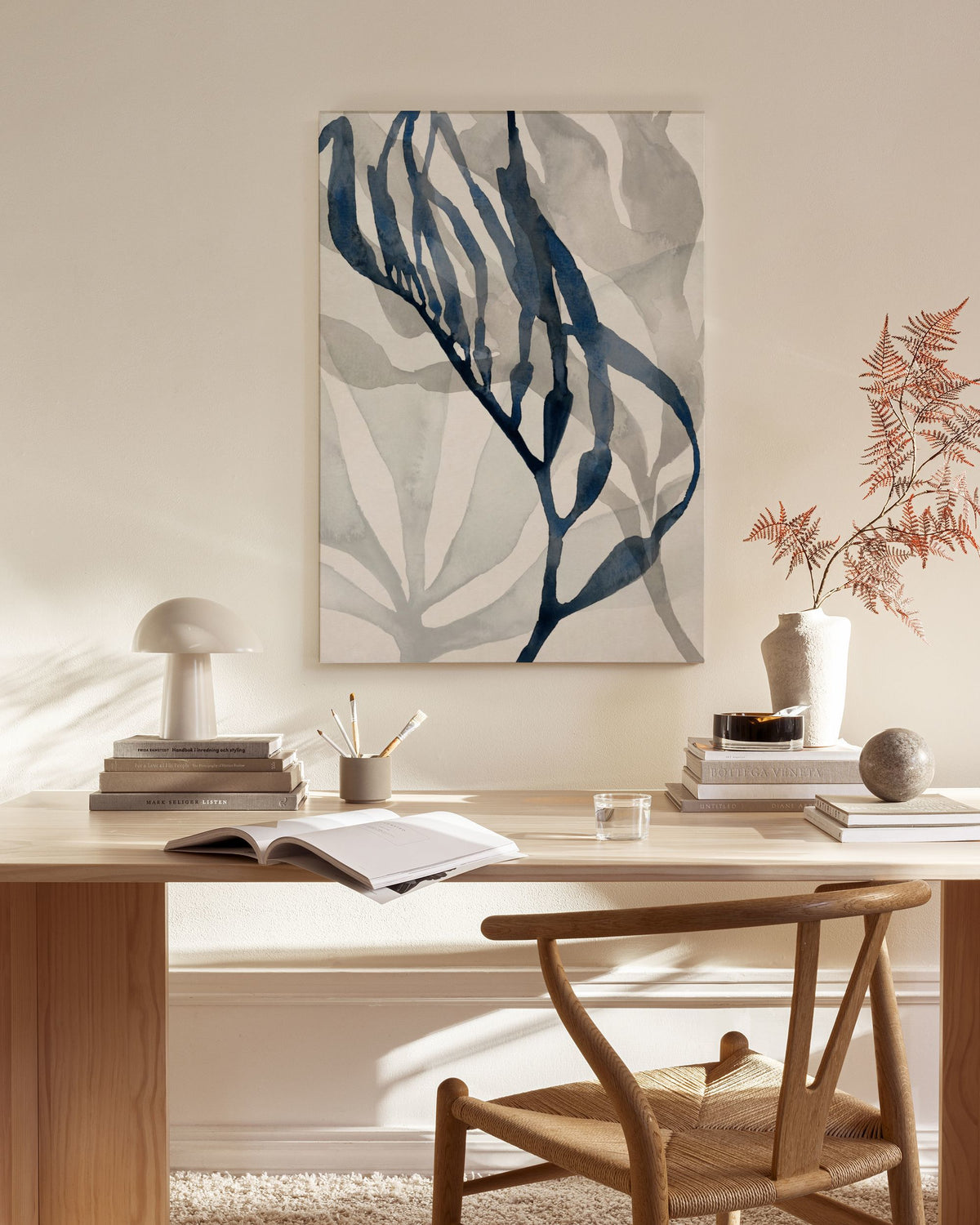 Watercolor Seaweed No2 Canvas print