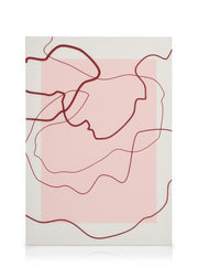 The Print Republic - Abstract Red Lines Canvas print