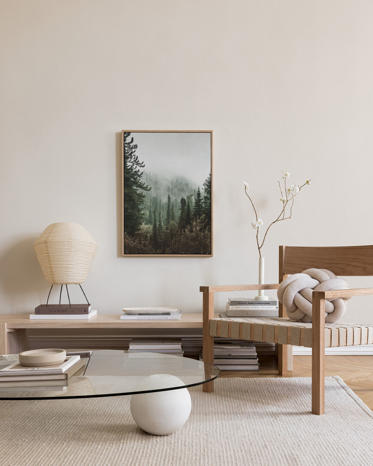 Deep Green Forest Canvas print