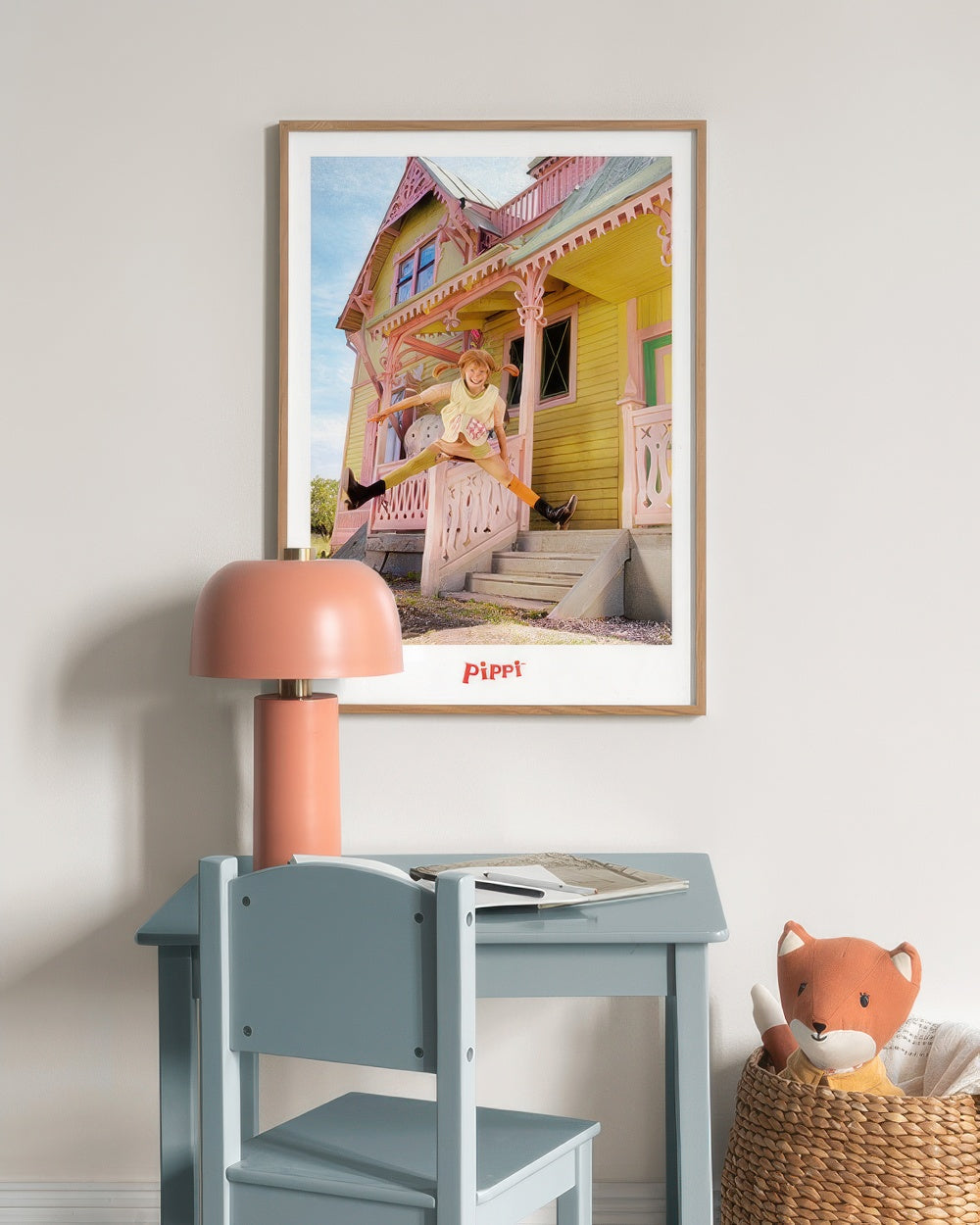 Pippi Longstocking Jumping Print
