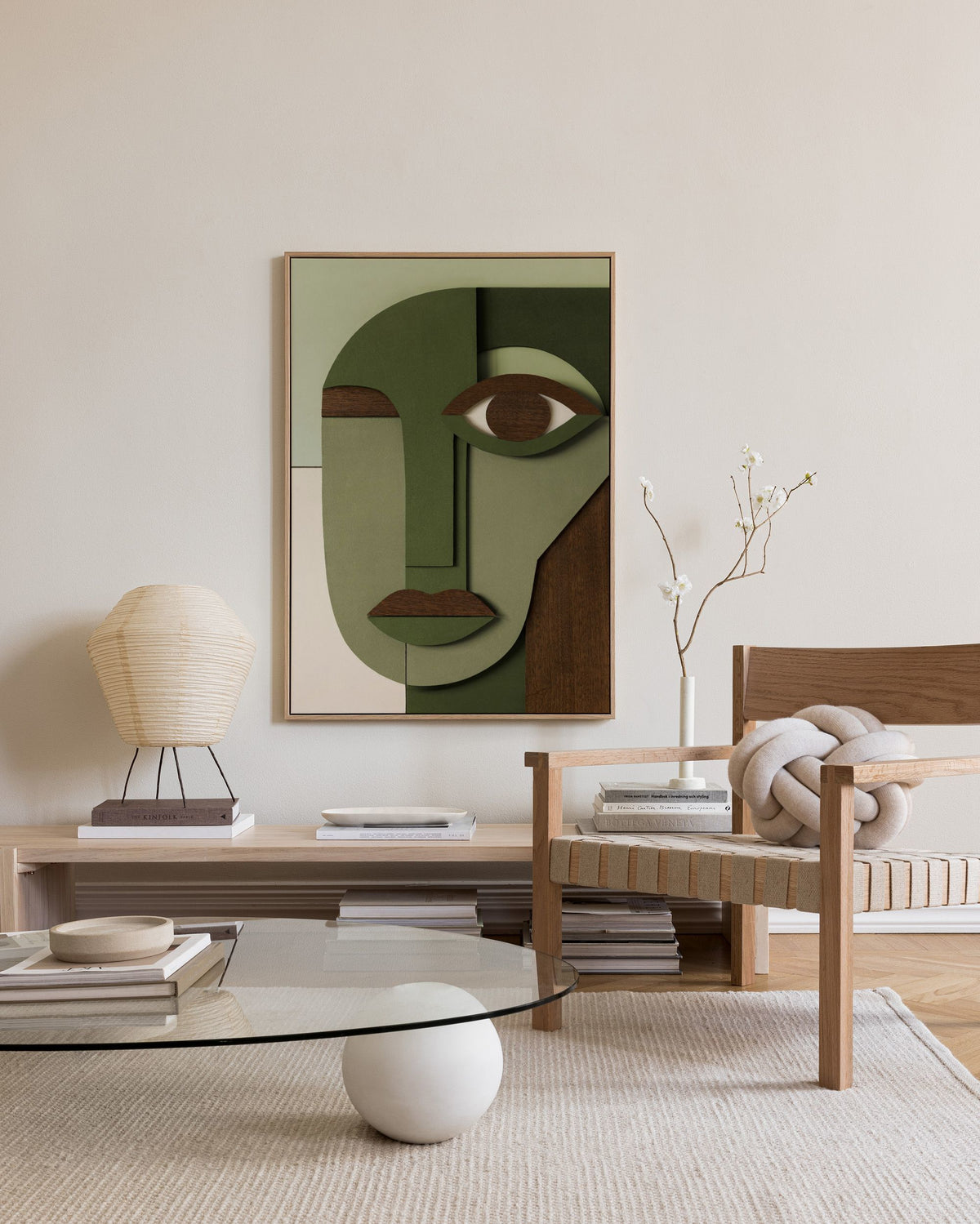 Abstract Face Canvas print