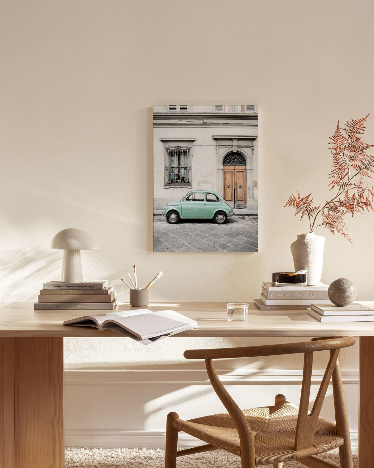 Vintage Car In Italy Canvas print