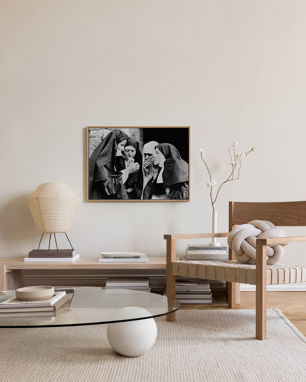 Nuns Smoking Canvas print