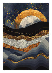 SpaceFrog Designs - Metallic Mountains Print