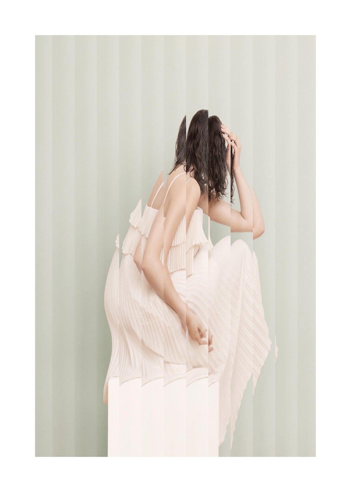 Reeded Glass Portrait Print