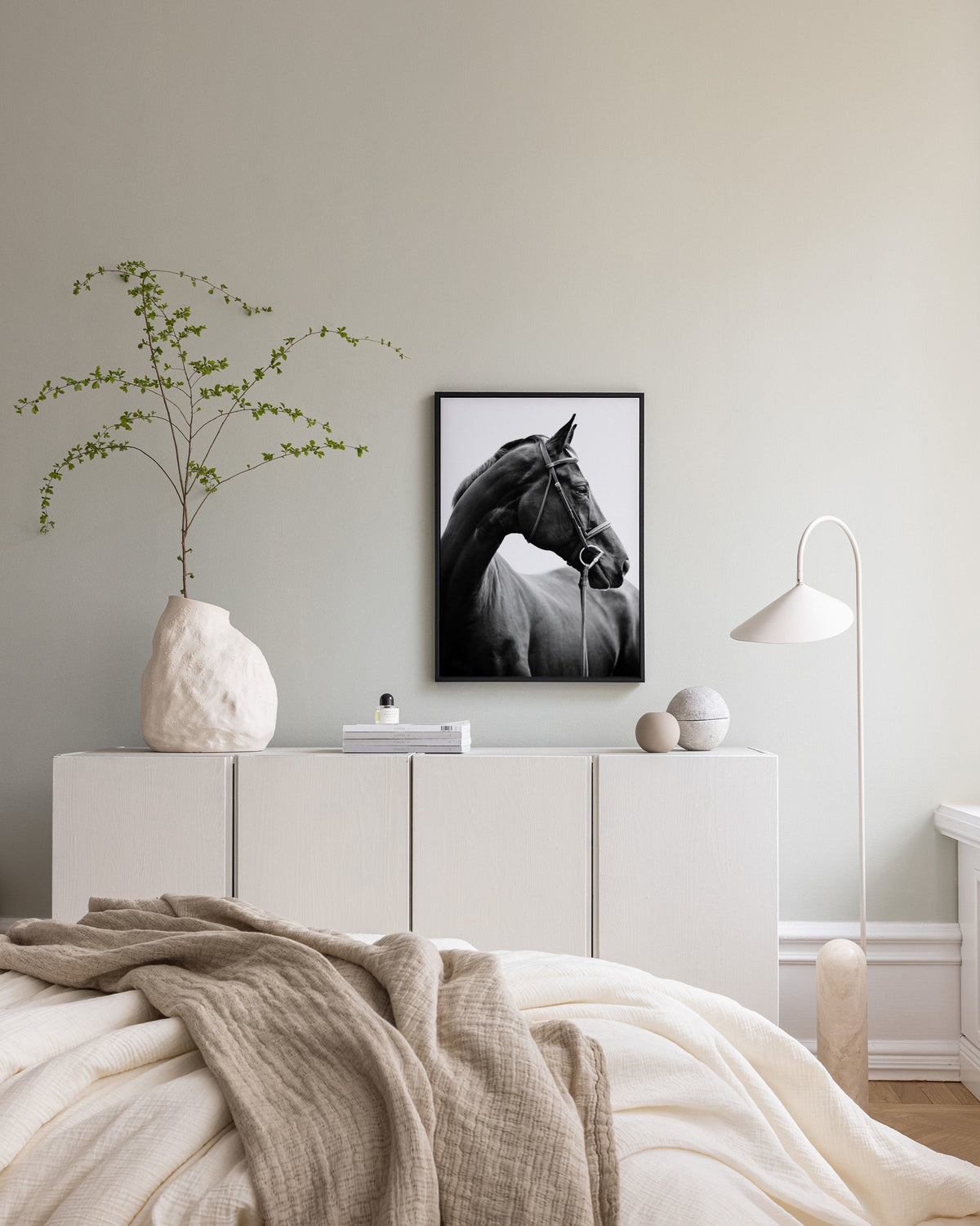 Portrait of Horse Canvas print