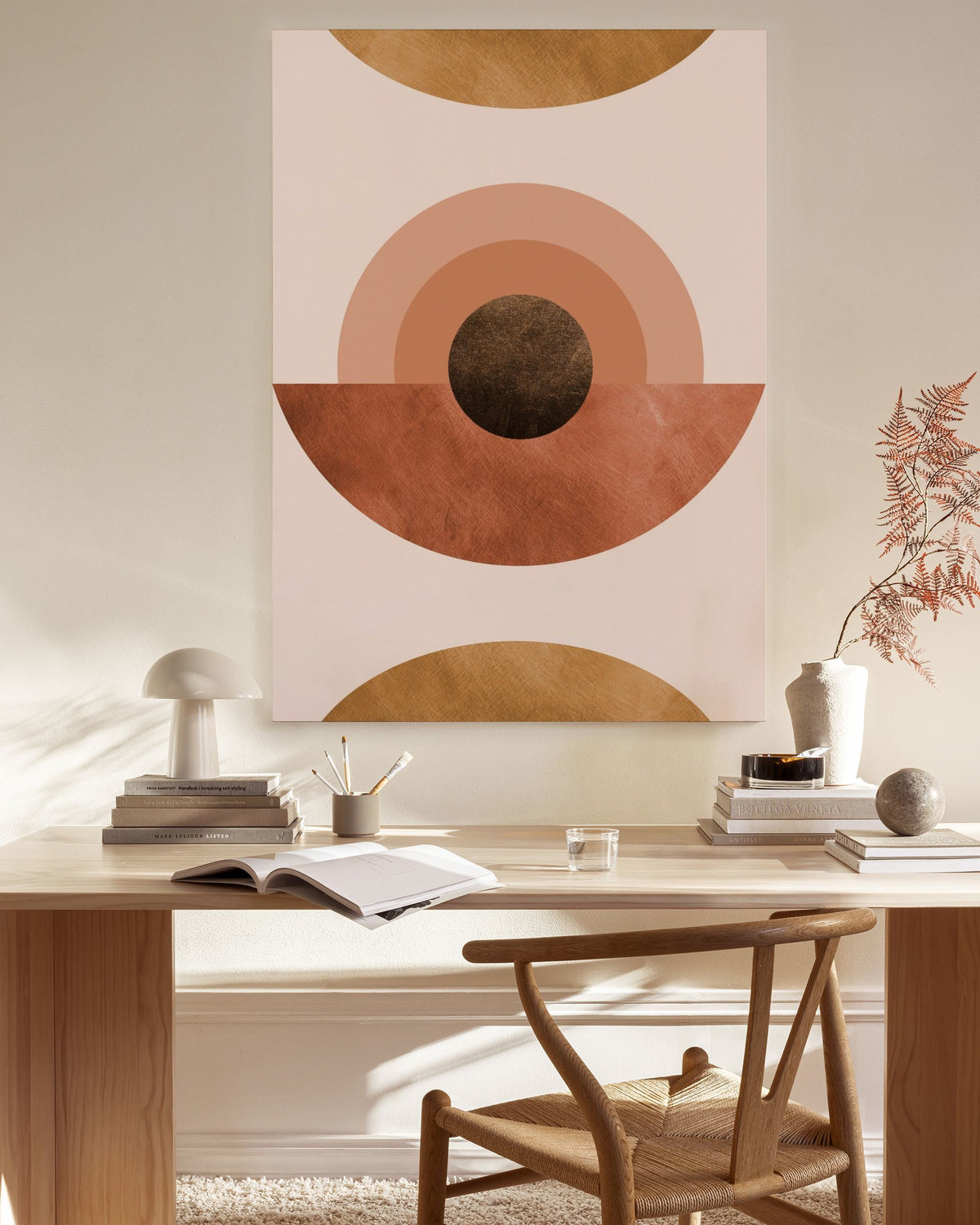 Abstract Terracotta Canvas print