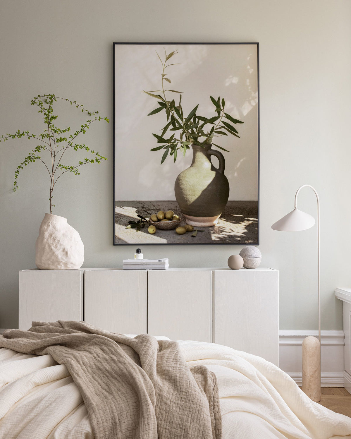 Sunlit Olives Canvas print